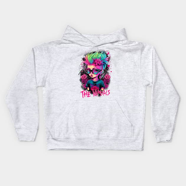 Punk Girl - The Vandals Kids Hoodie by VACO SONGOLAS